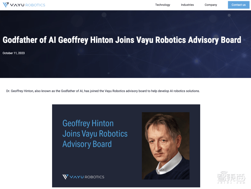 76人:76岁“AI教父”Hinton履新76人！加入机器人创企