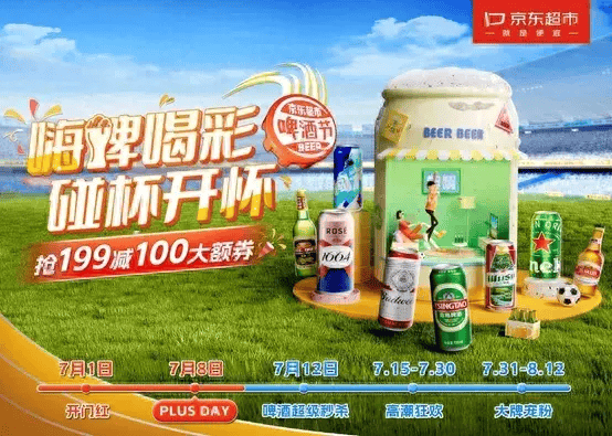 欧洲杯:2024欧洲杯四强逐鹿 网友“嗨啤”碰杯 京东超市啤酒节“全家桶”更实惠