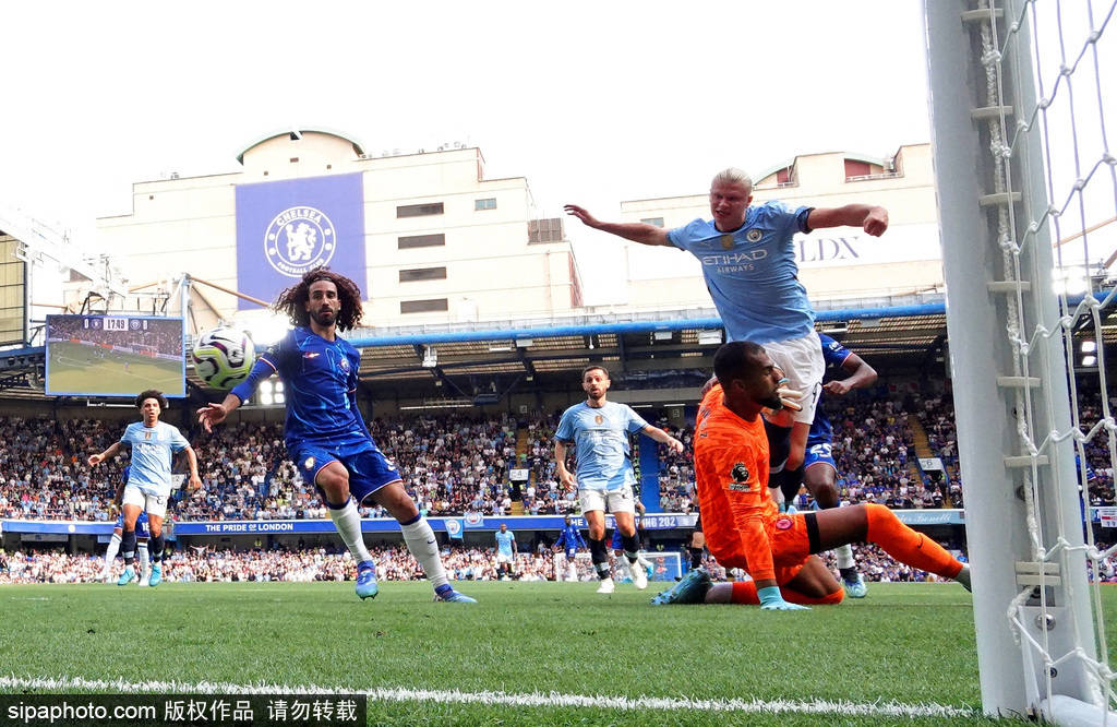 英超:英超-哈兰德破门科瓦契奇破旧主 曼城2-0客胜切尔西